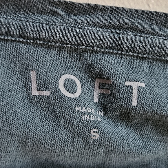 Loft 100% Cotton Boat-Neck Top in Women's Small - Picture 6 of 9
